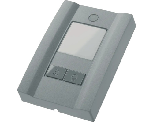 ARON Classic Garagedeur Sectionaaldeur L-profiel Slategrain RAL 9007 Grijs Aluminium 2500x2125 mm incl. Garagedeuropener, 2-knops handzender