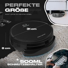 Aspirateur robot PC-BSR 3108, noir