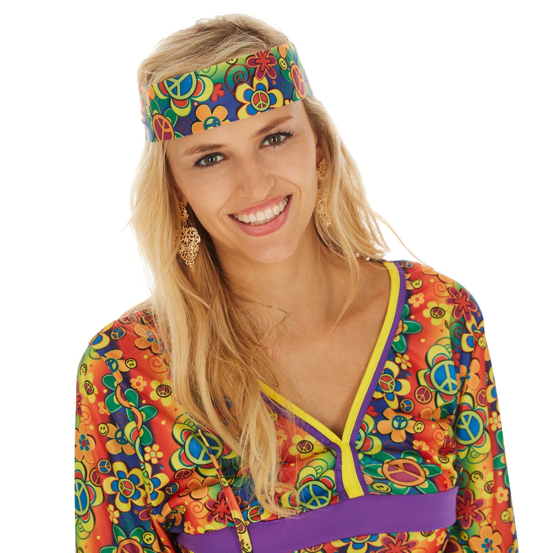 tectake® Frauenkostüm Hippie