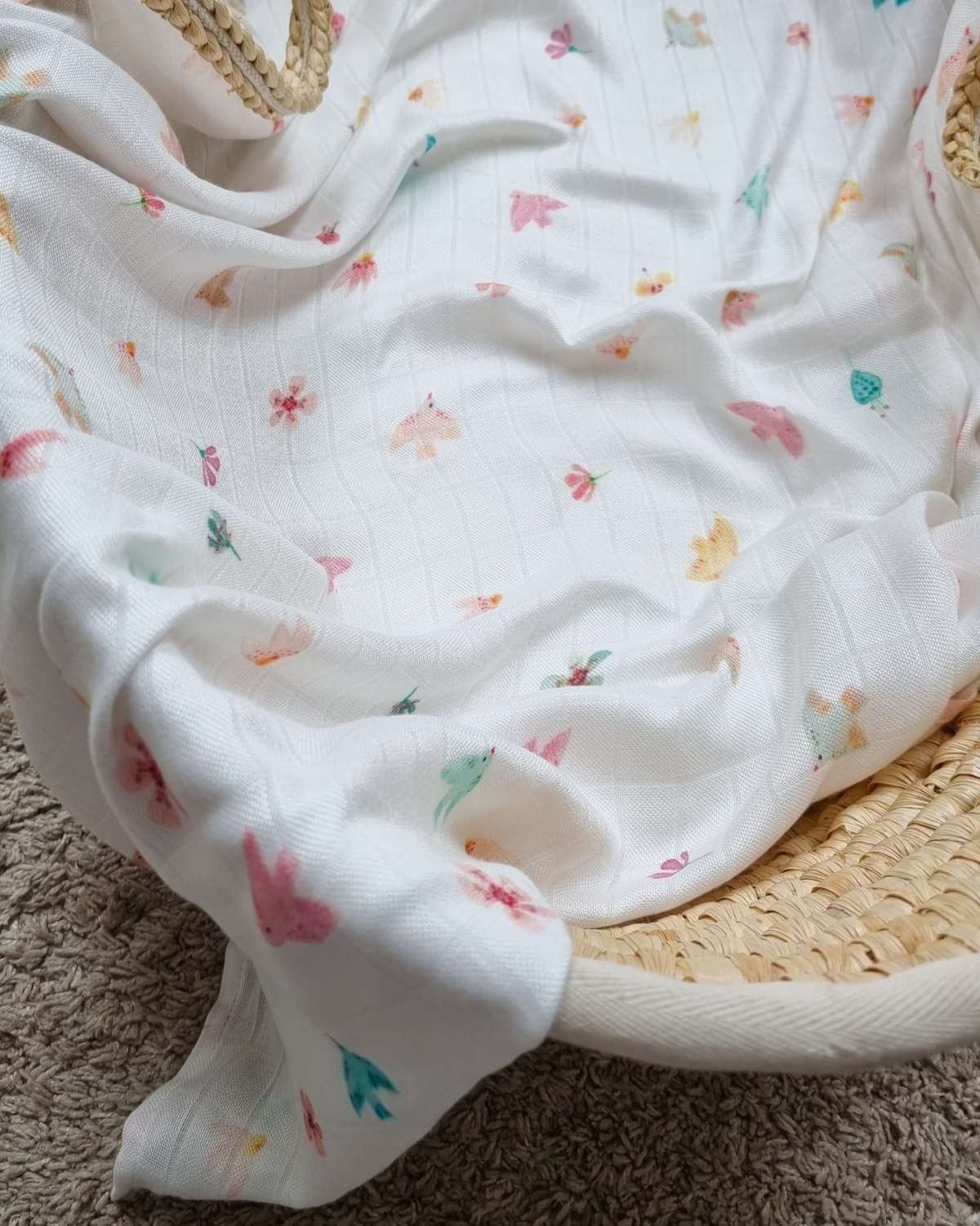 Swaddle / Svøpeteppe – 100% Øko Bambus | 120x120cm
