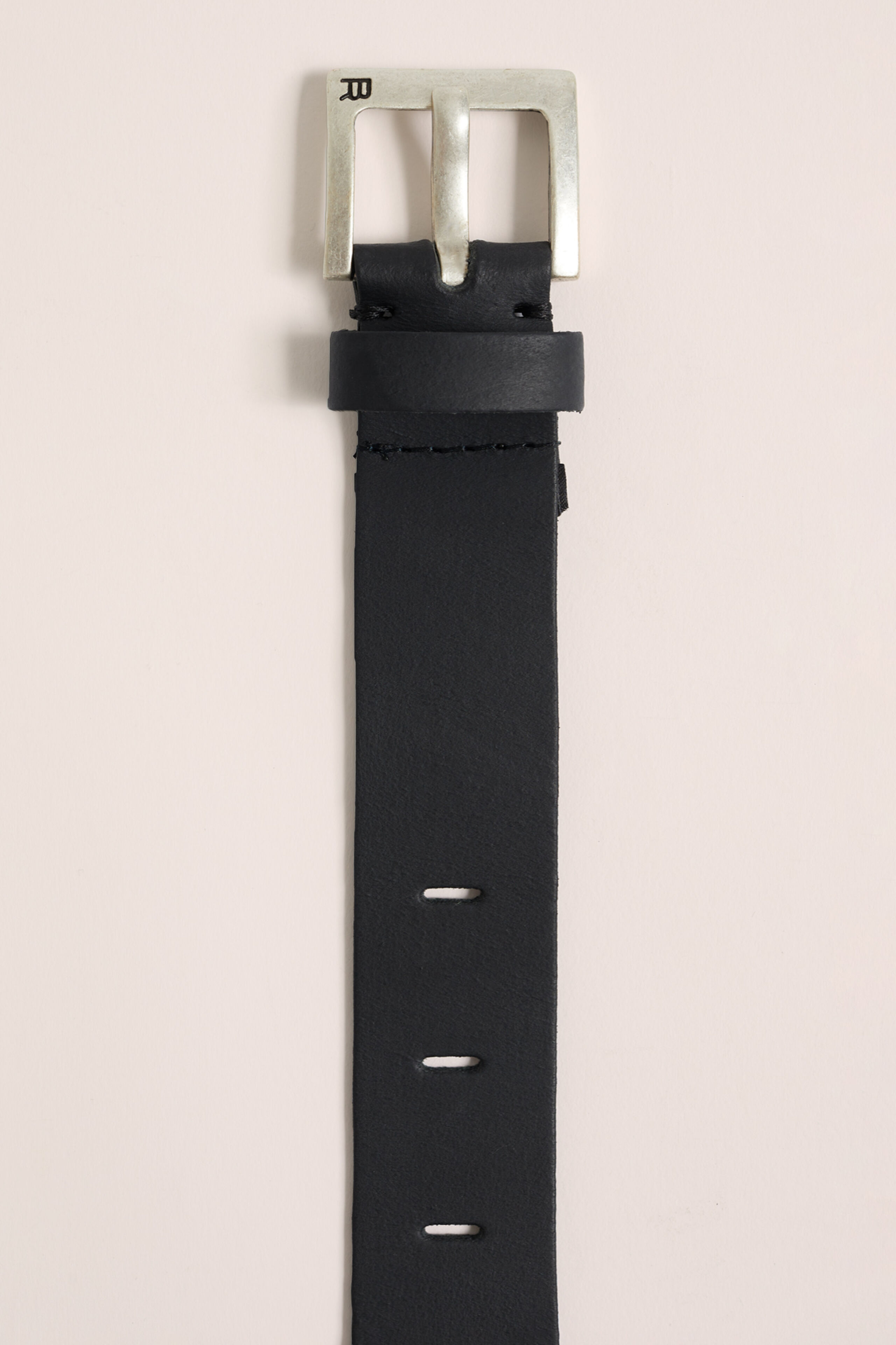 Jongens leren riem WE Fashion Zwart