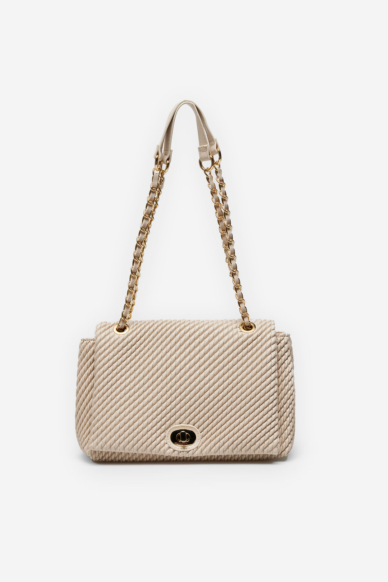bolsa acolchoada com relevo