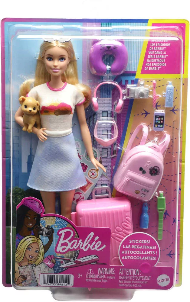 BARBIE - POUPEE COFFRET MALIBU EN VOYAGE