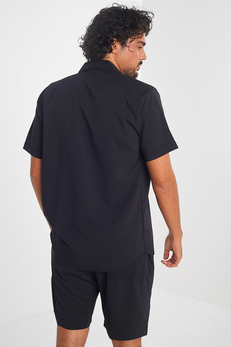 Ensemble 2 pièces chemise + short noir