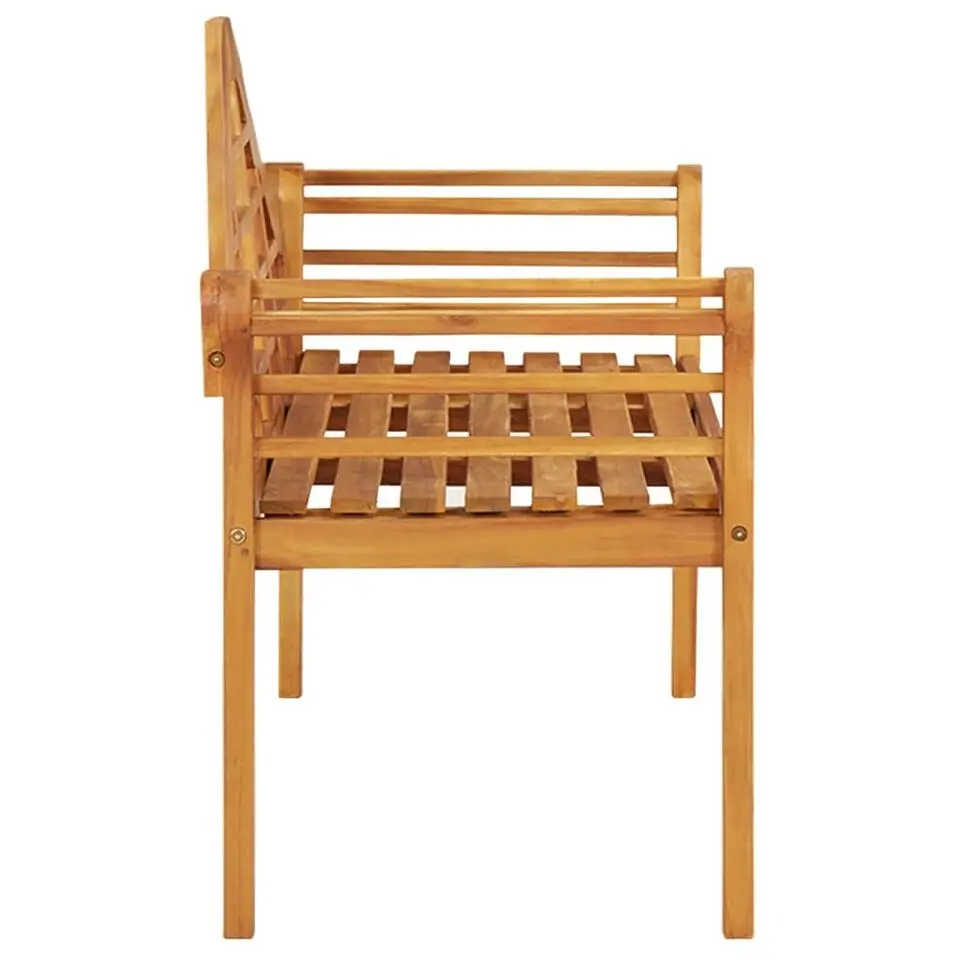 vidaXL - Tuinbank - Bruin - Acaciahout - 125 cm