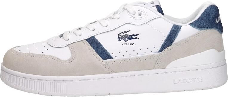 Lacoste T-CLIP SET 126 5 SMA WHT DK BLU Heren Sneakers wit-donkerblauw