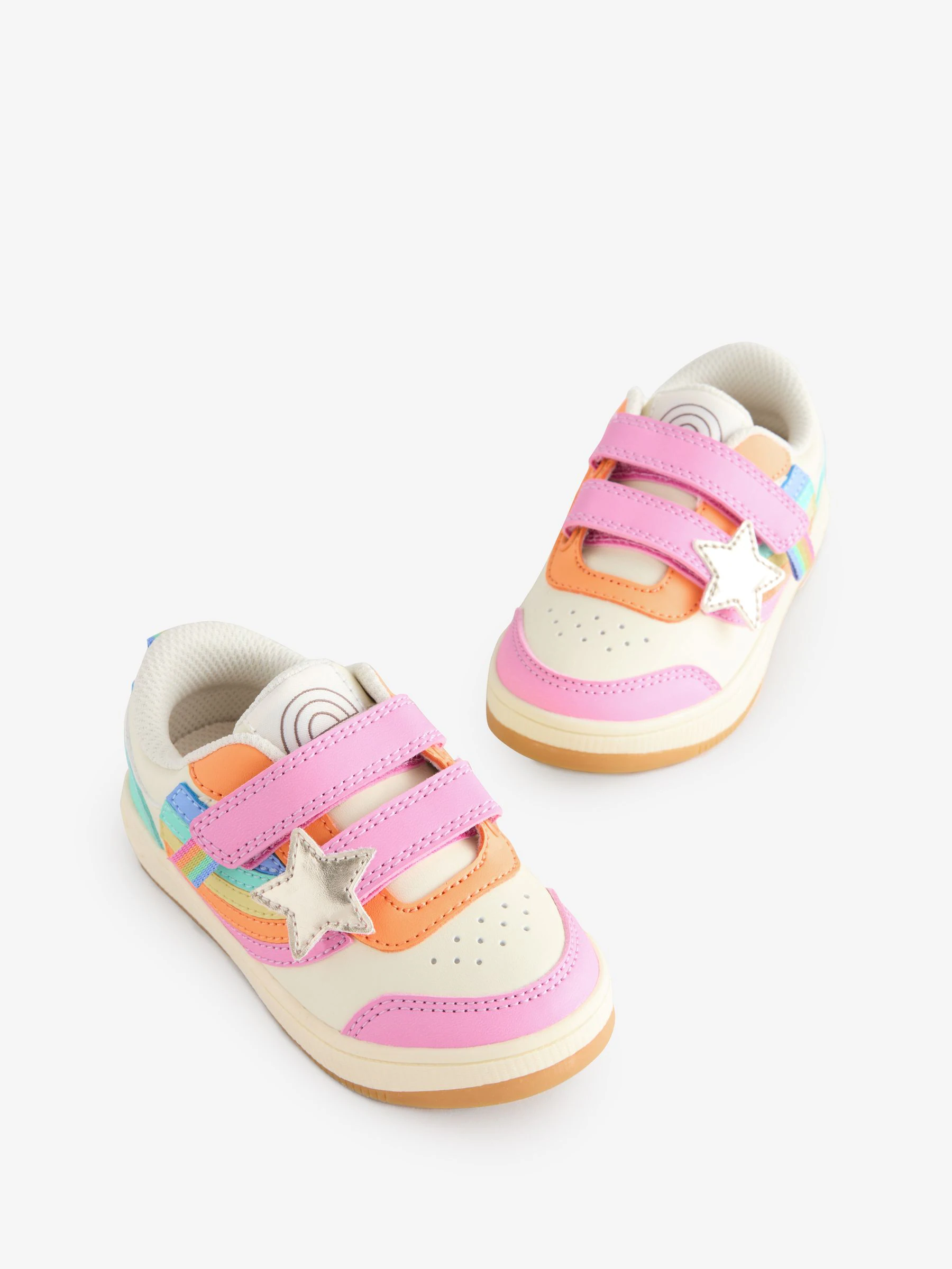 Little Bird by Jools Oliver - Lage sneakers met pastelkleurige regenboogster