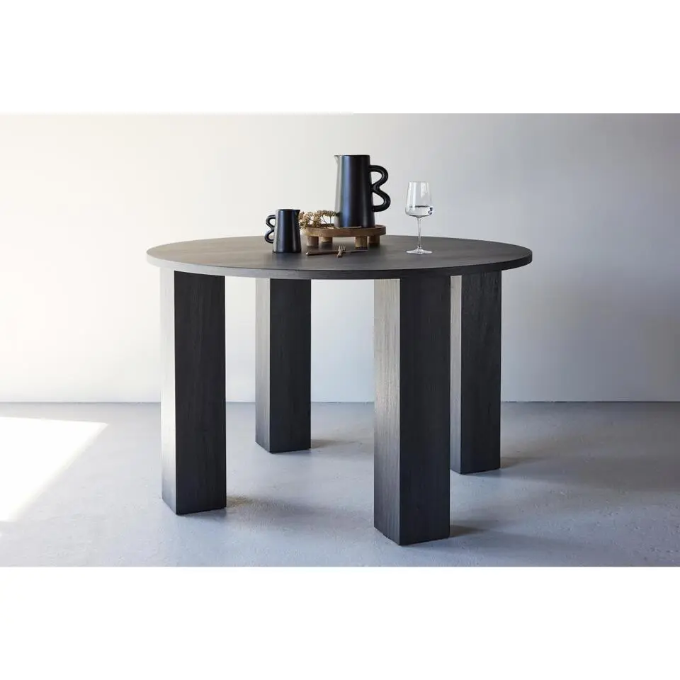 Svea - Noémie ronde eettafel - ø120 cm - zwart
