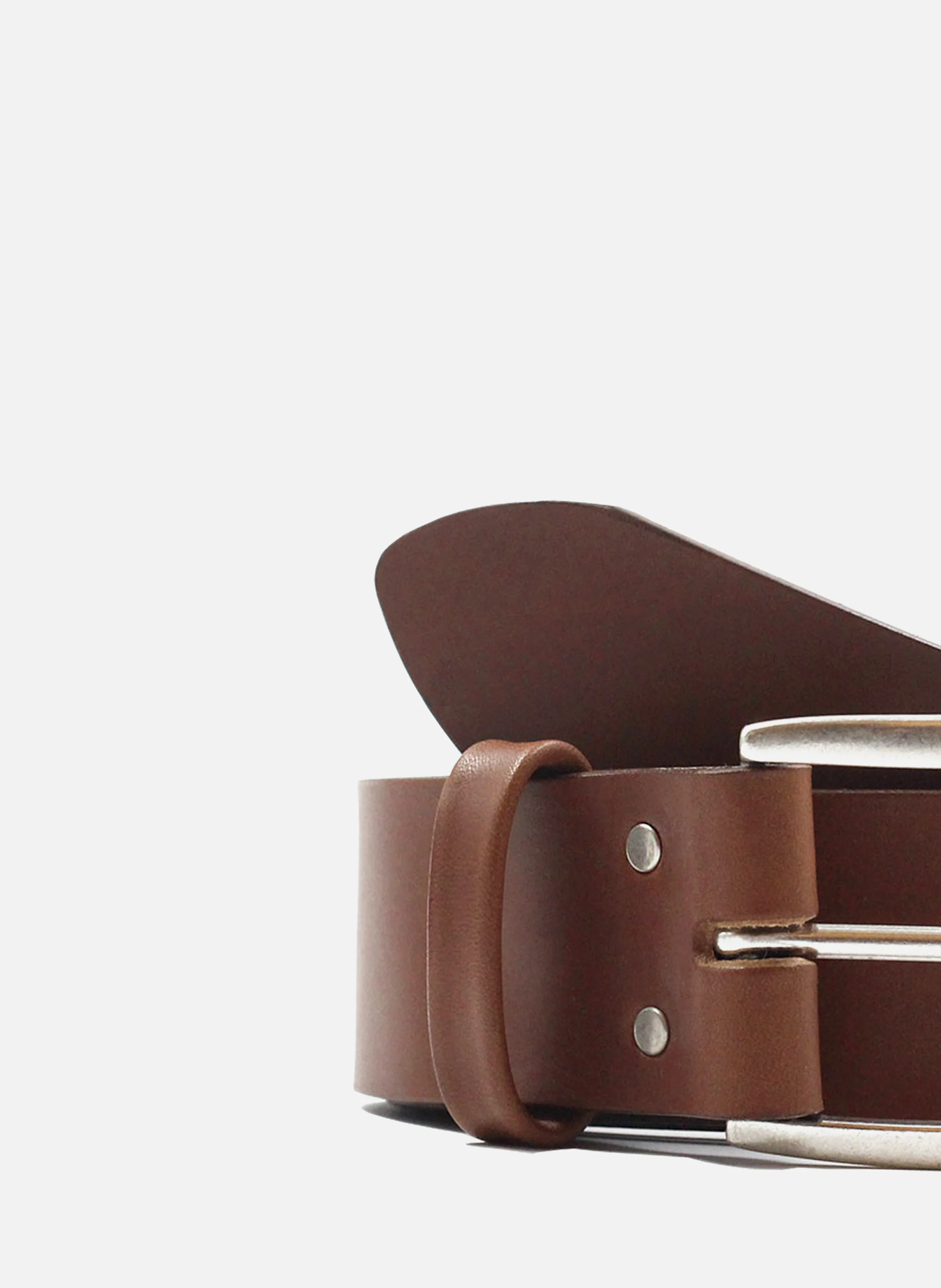 Ceinture paris cuir lisse | Marron