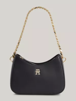 Bolsa Hobo de Ombro com Alça de Corrente