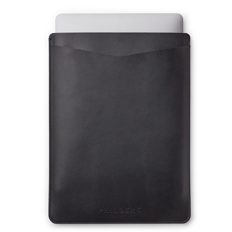 Philbert - Ultra Slim Sleeve incl strap MacBook 13'' - Black