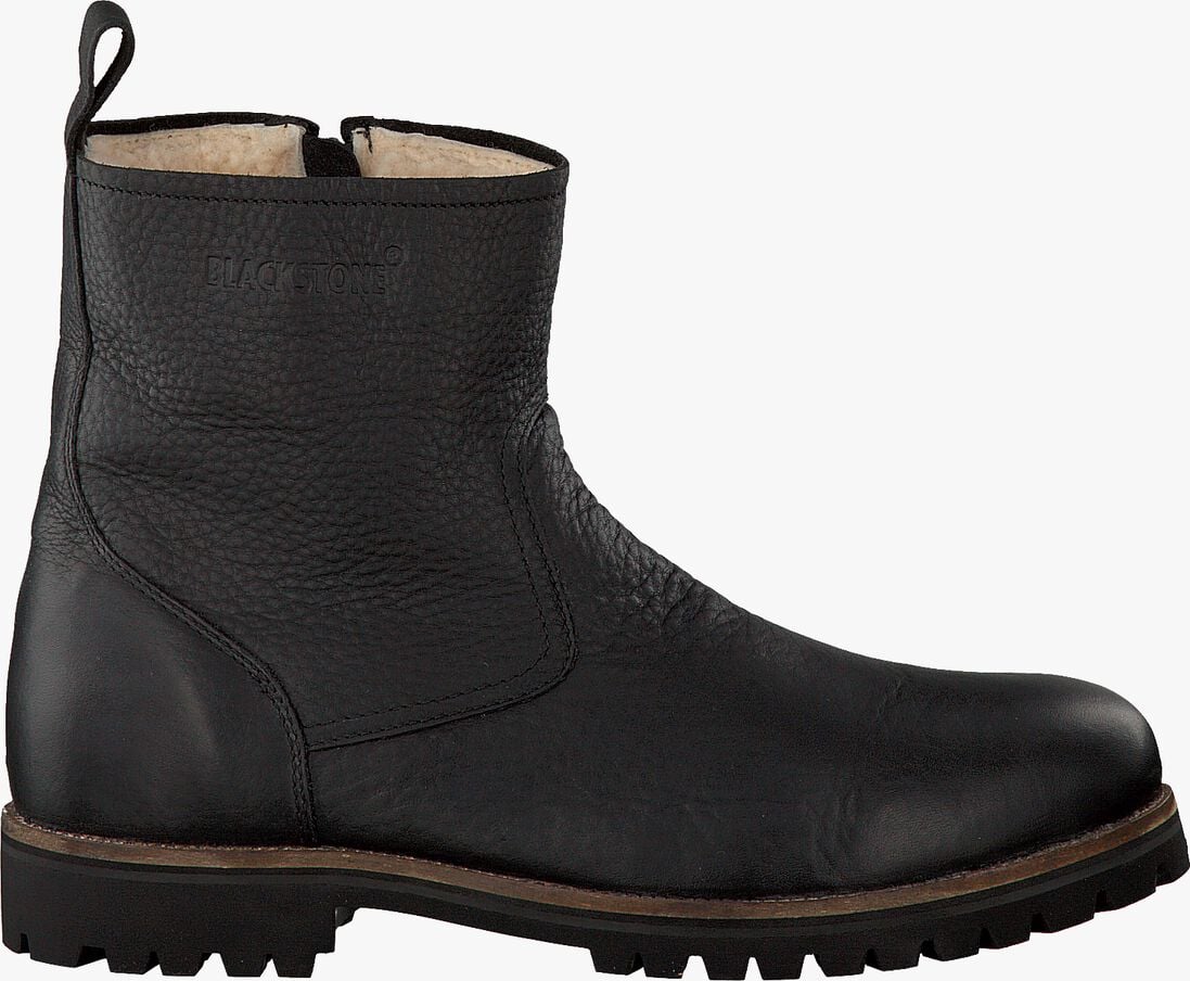 BLACKSTONE zwarte blackstone enkelboots om63