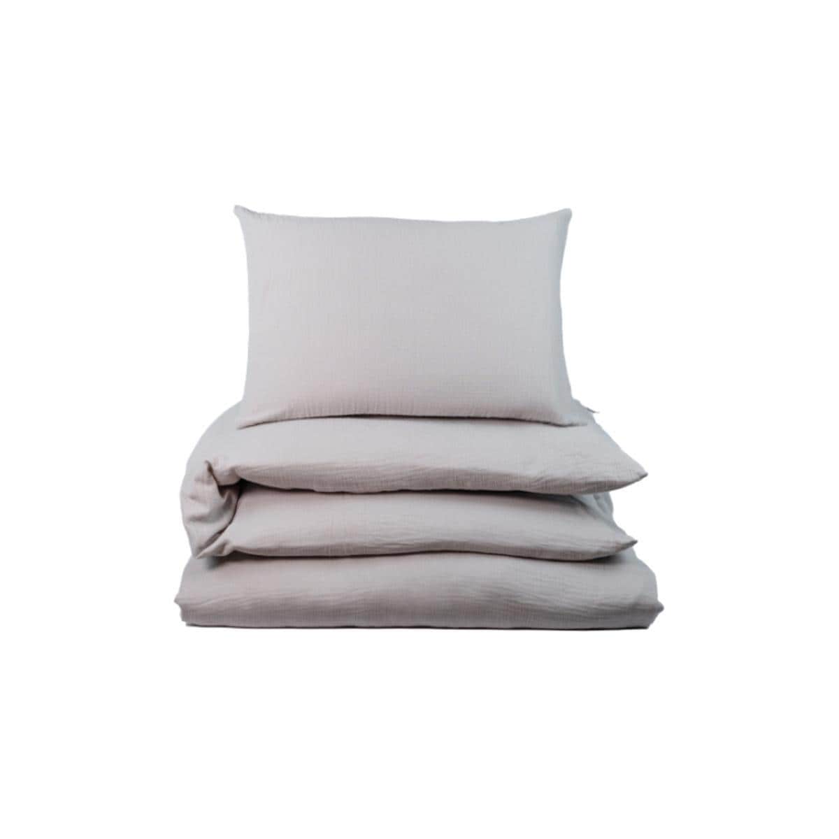 NG Baby Påslakan Säng Muslin Greige
