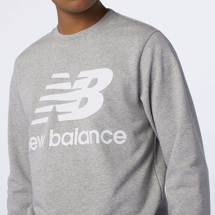 New Balance Essentials Stacked Logo Sweatshirt Grå