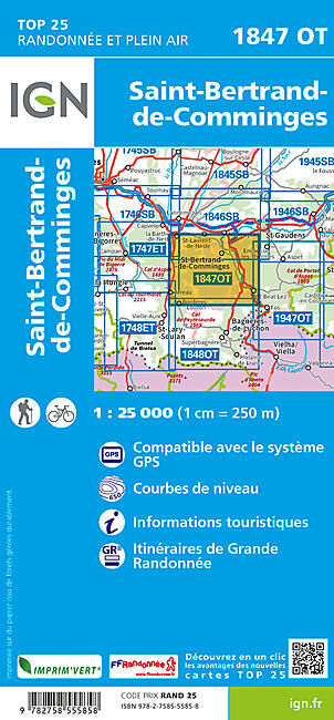 IGN - TOP25 1847OT SAINT-BERTRAND-DE-COMMINGES IGN
