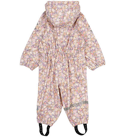 Mikk-Line Regenanzug - PU - Recycelt - Rose Dawn m. Blumen