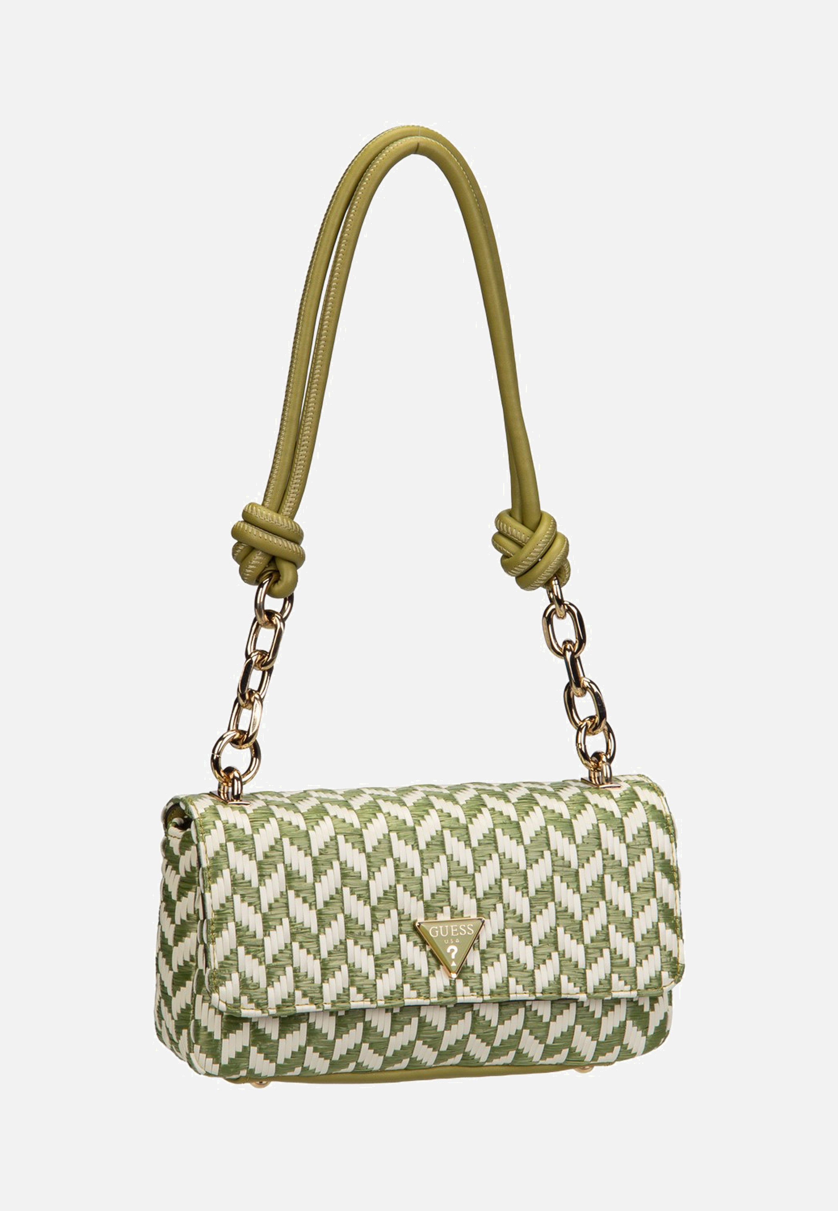 Tessi Flap Shoulder Olive Multi - Umhängetasche