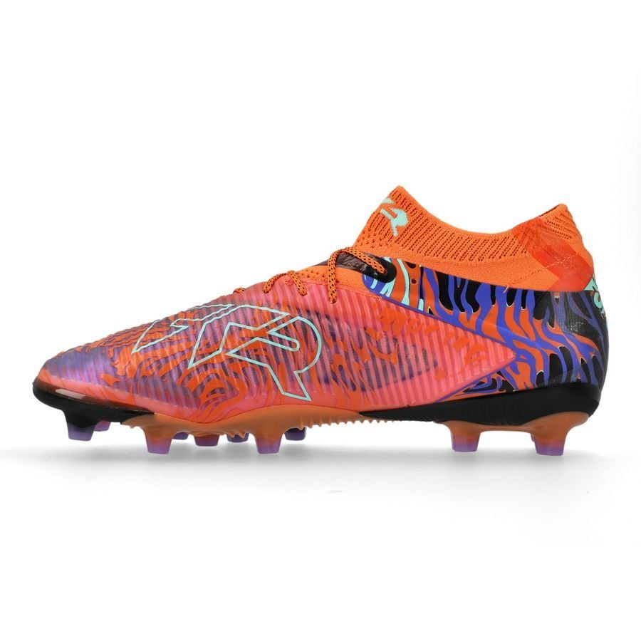 PUMA Future 8 Ultimate AG Creativity - Orange Poppy/Dark Amethyst/Bleu/Noir ÉDITION LIMITÉE