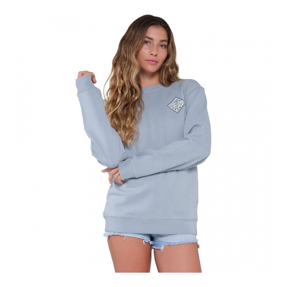 Salty Crew TIPPET FILL CREW - Sweat Femme tidal blue