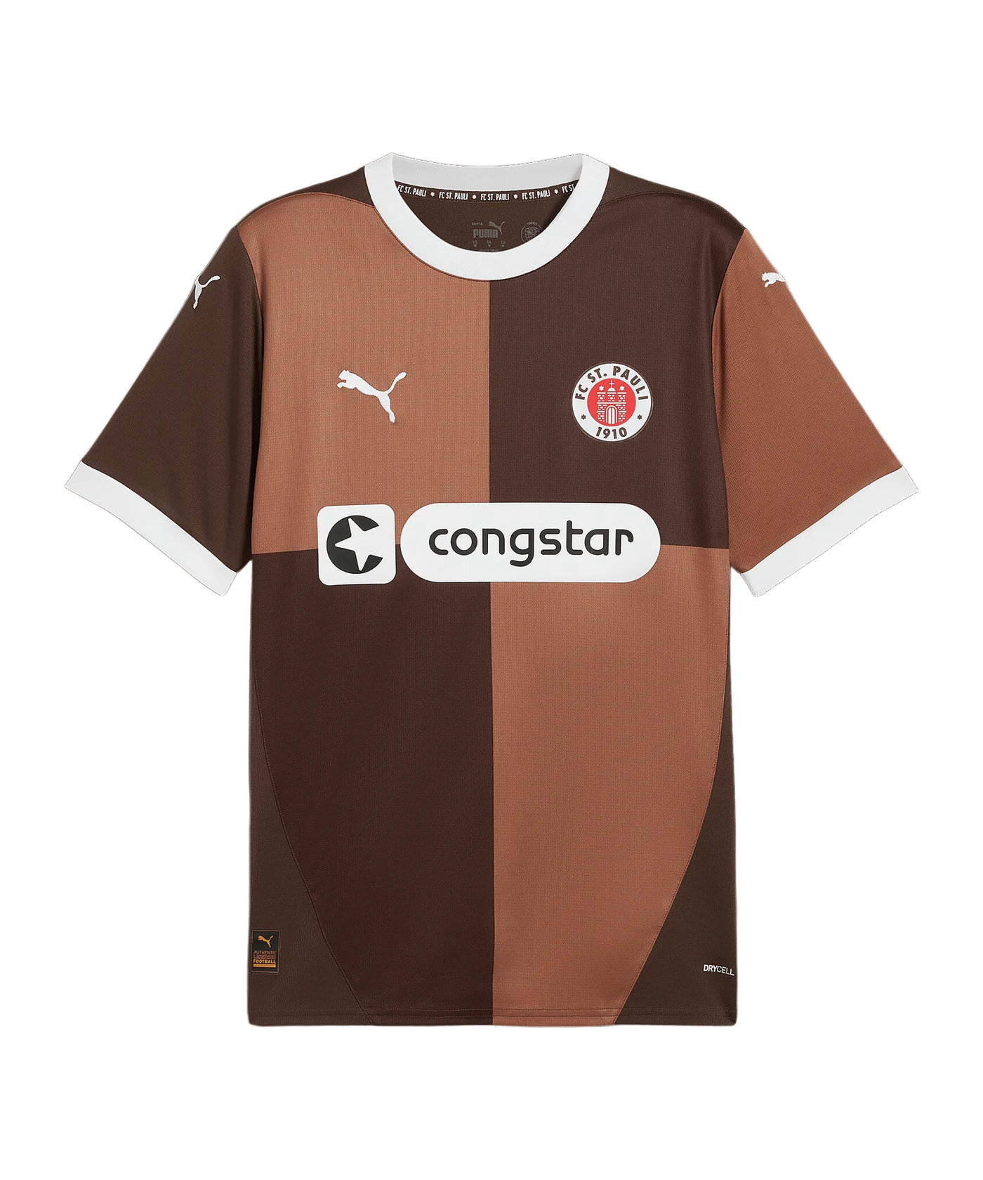 PUMA FC St. Pauli Trikot Home 2024/2025 Braun F01