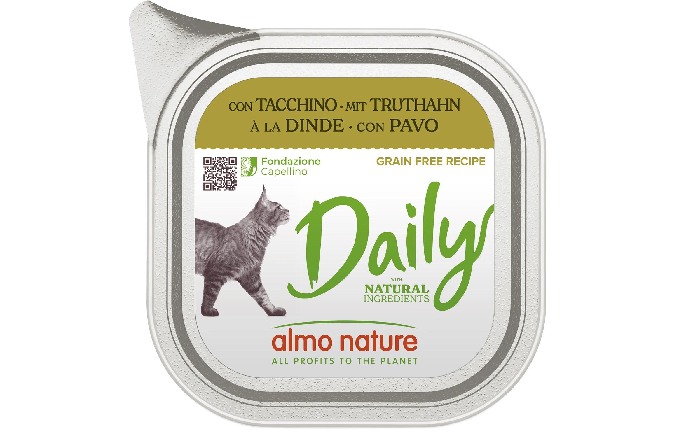 Nassfutter Daily mit Truthahn 32 x 100gAlleinfuttermittel für ausgewachsene Katzen