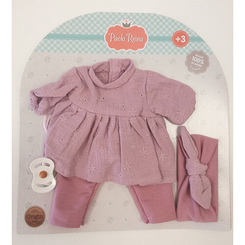 Paola reina poppenkledingset sonia - roze - 36 cm