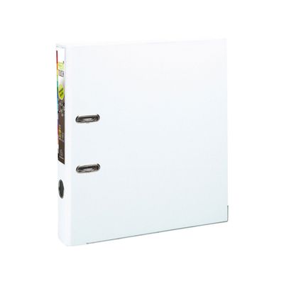 Exacompta Prem'Touch - Classeur à levier - Dos 50 mm - A4 Maxi - pour 400 feuilles - blanc