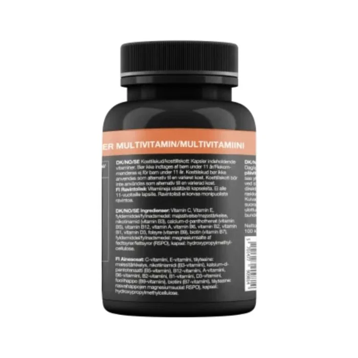 PurePower Unisex Vitaminer og mineraler Multivitamin Capsules 100 pcs. Hvid