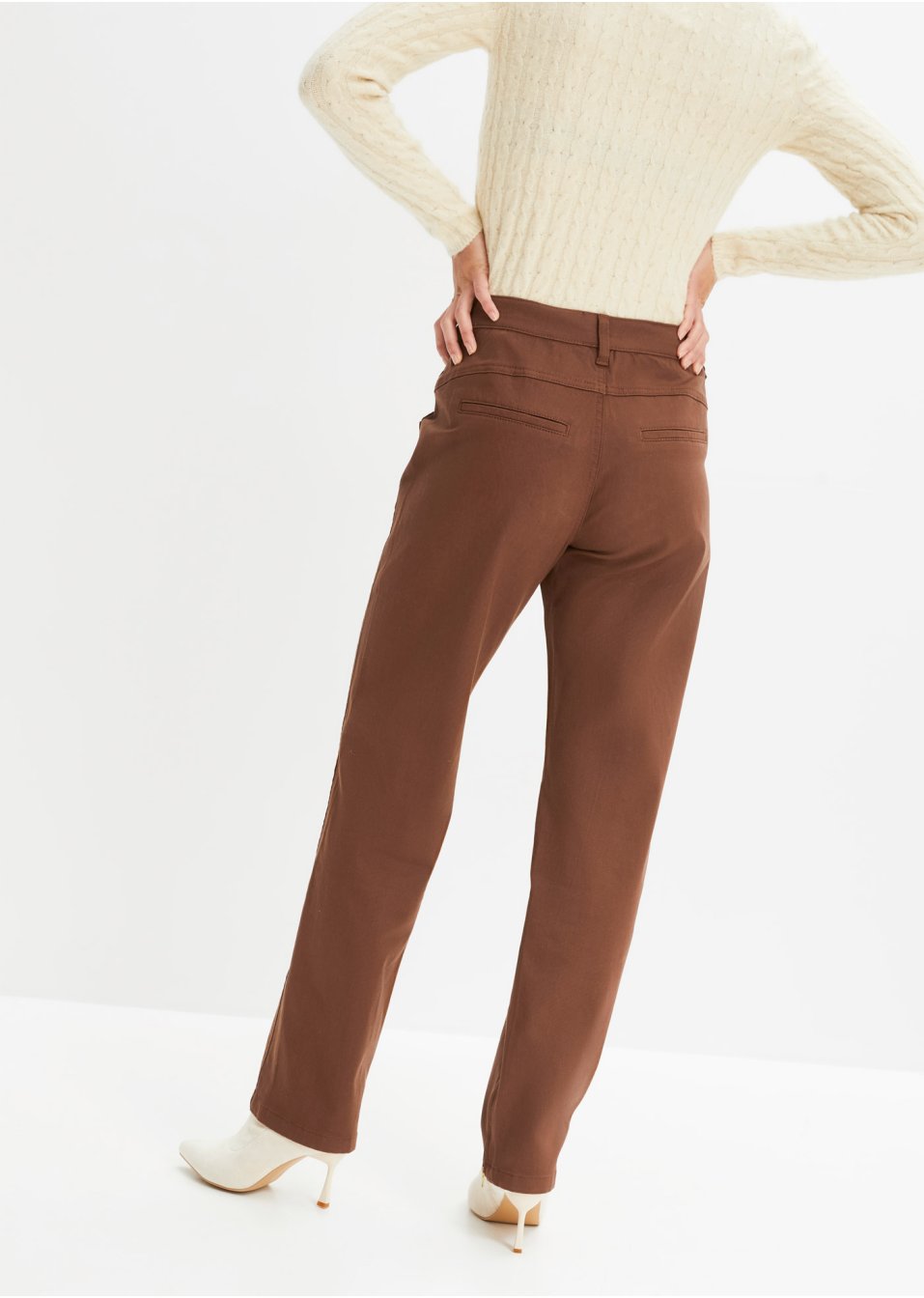 Pantalon twill avec zip à la base