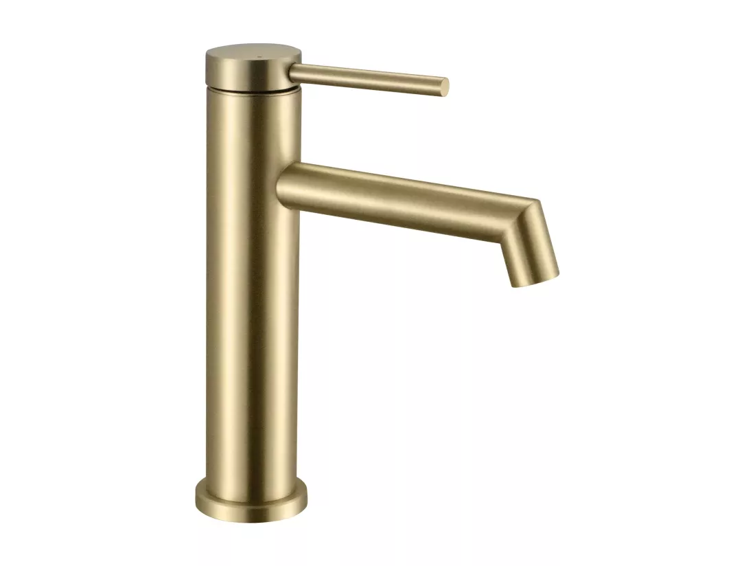 Robinet De Lavabo Rea Js-B310Bg Foss Low Brush Gold