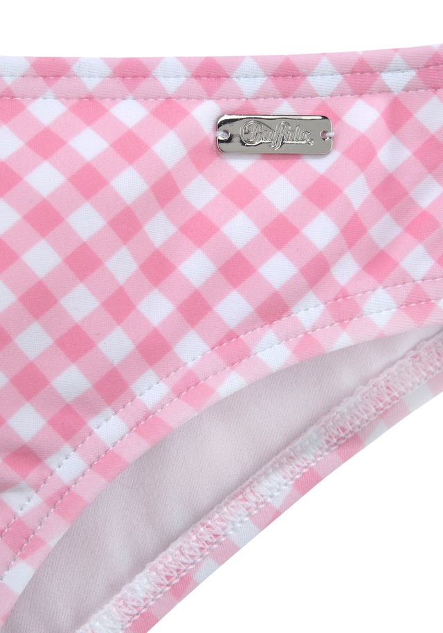 Buffalo Bandeau-Bikini »Karo Kids«, mit unifarbenen Details