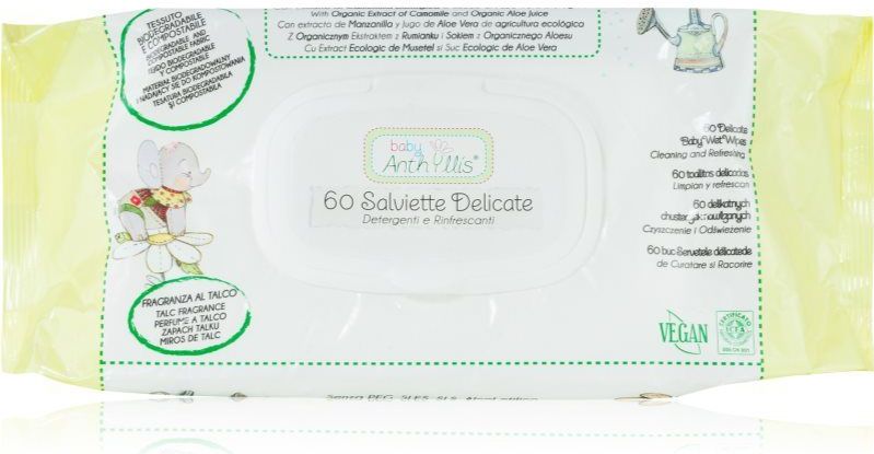 Baby Anthyllis - Vochtige Doekjes - Biologisch - Kamille - Aloë Vera