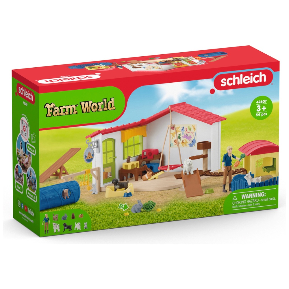 Schleich Farm World 42607 Haustierhotel-Set