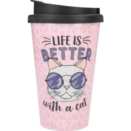 Depesche To-Go Becher mit Sprüchen - Life is Better with a Cat