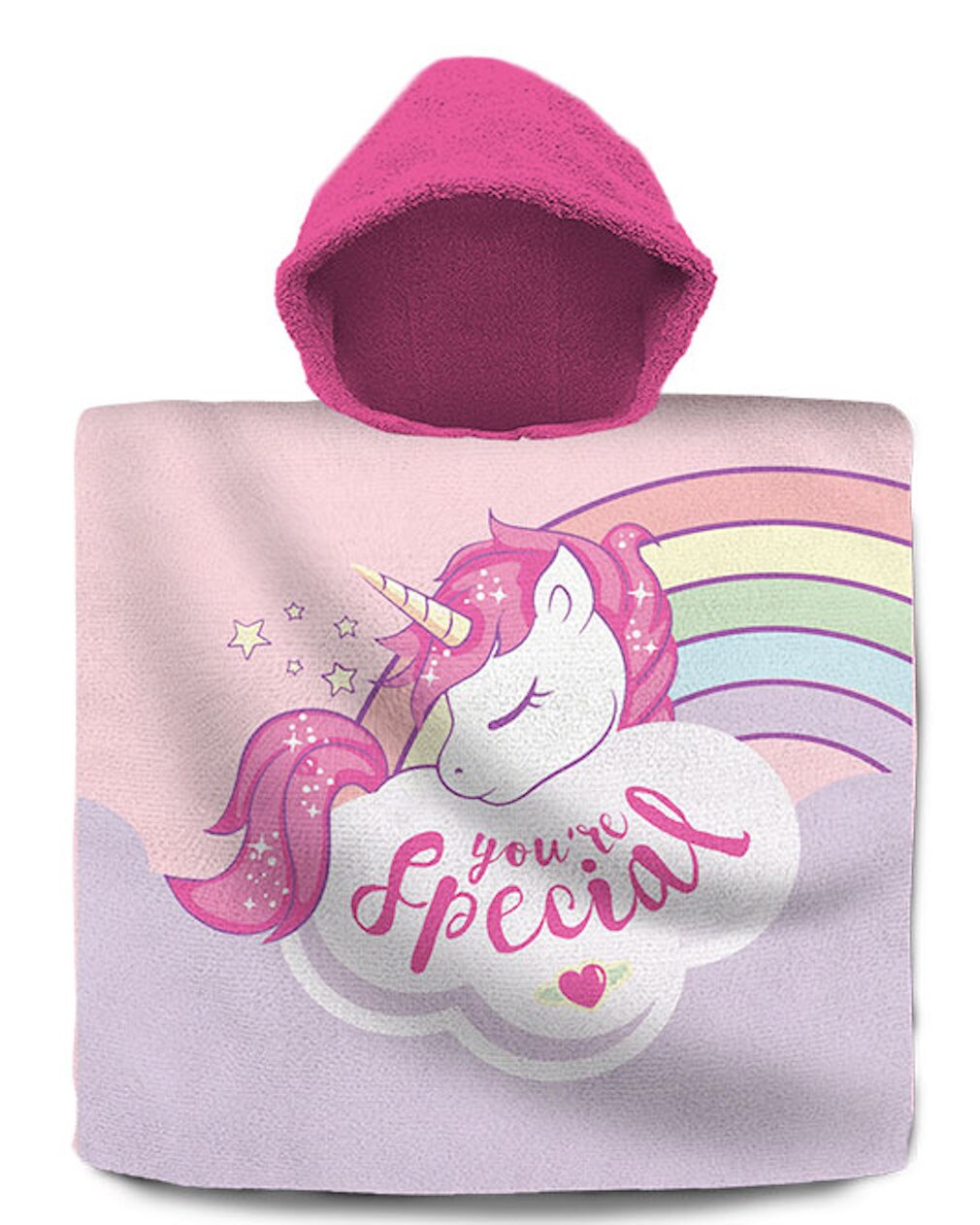 Poncho Baumwolle Einhorn Kinder Handtuch