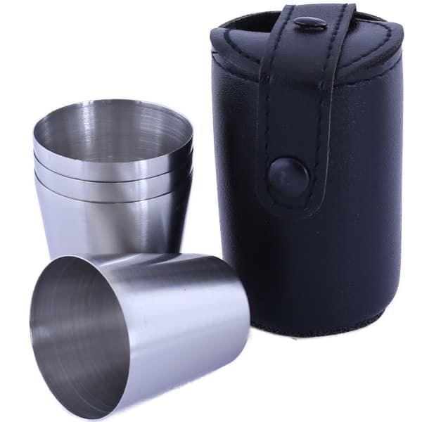 Gourde FFS SET FLASQUE ET VERRES EN ACIER INOXYDABLE