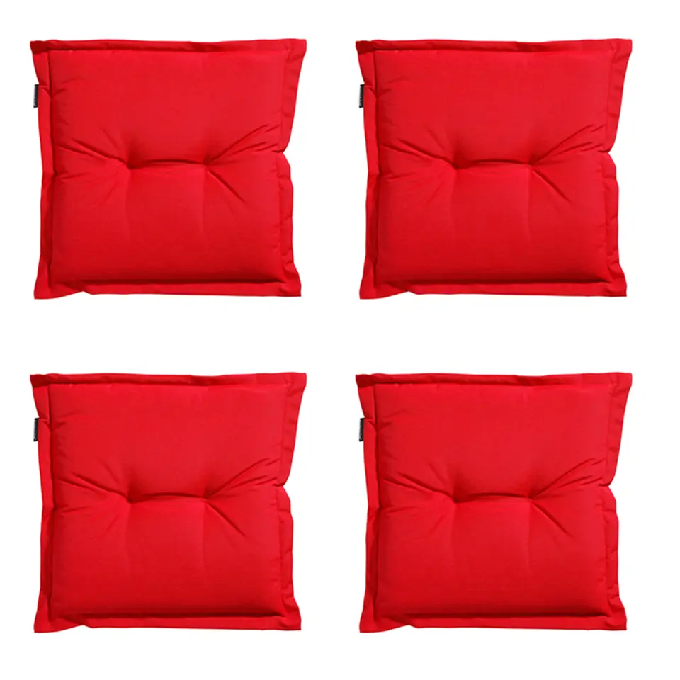 Madison - Zitkussen Panama red - Ca. 50x50 cm - Set van 4