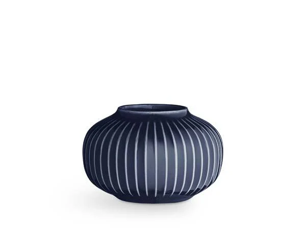Kähler  Hammershøi fyrfadsstage, indigo - H: 6,5 cm.