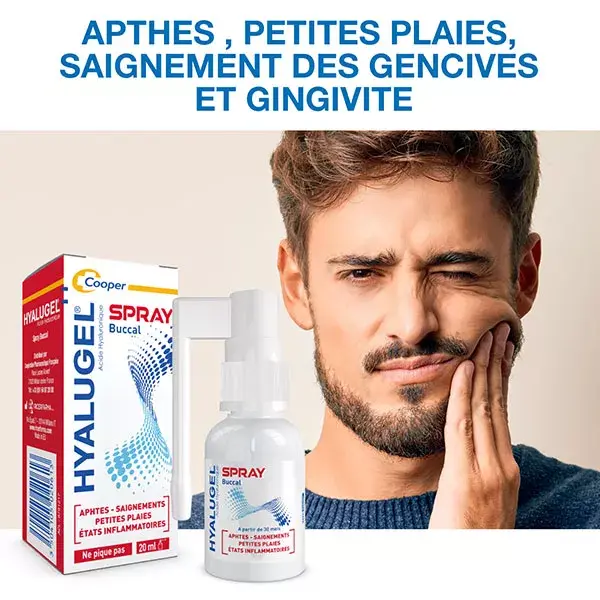 Spray bucal Hyalugel para aftas e feridas menores 20ml