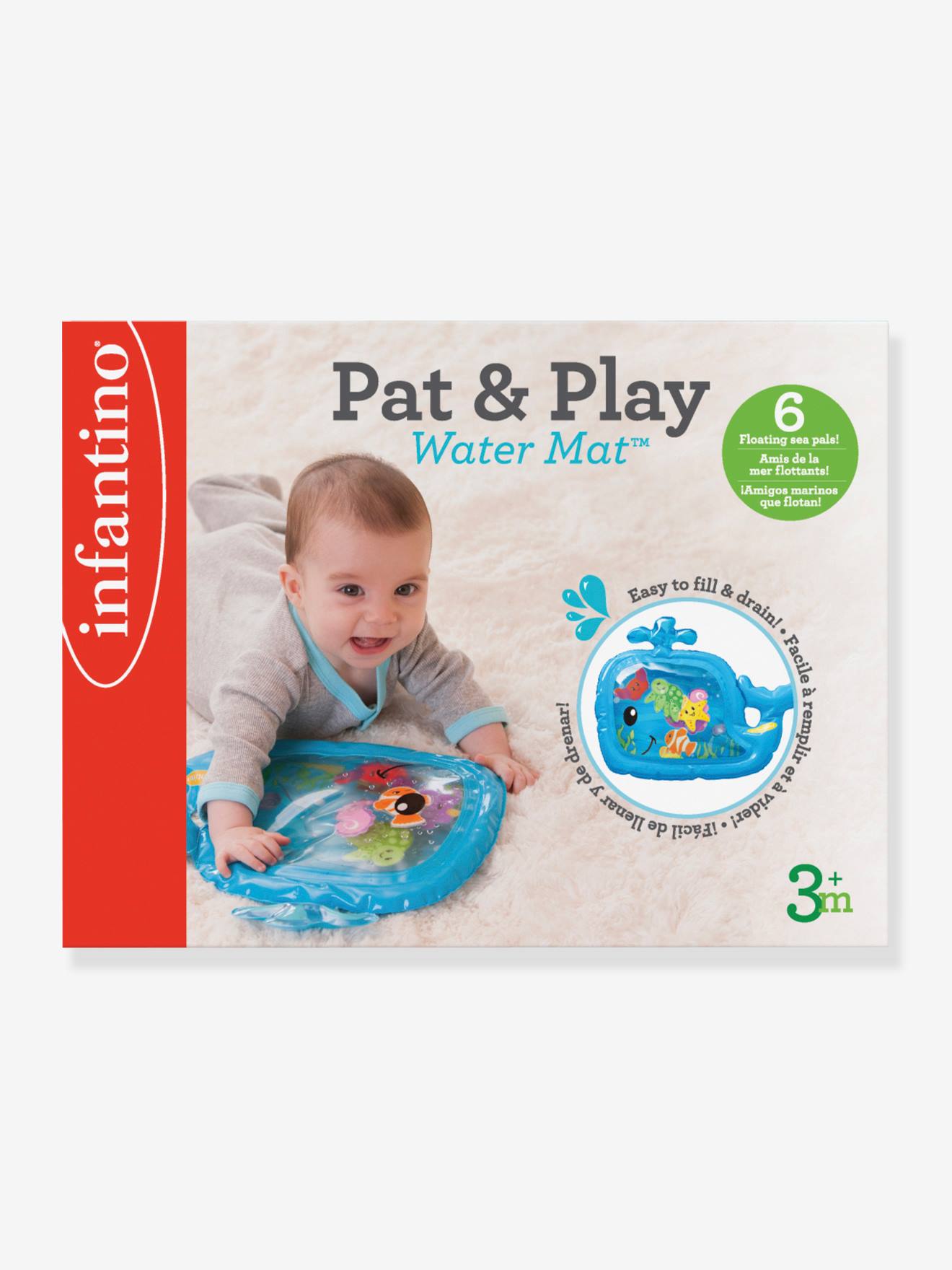 Tapete sensorial aquático azul INFANTINO