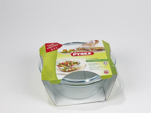 Pyrex Essentials Gryde med låg 2,1 liter Klar