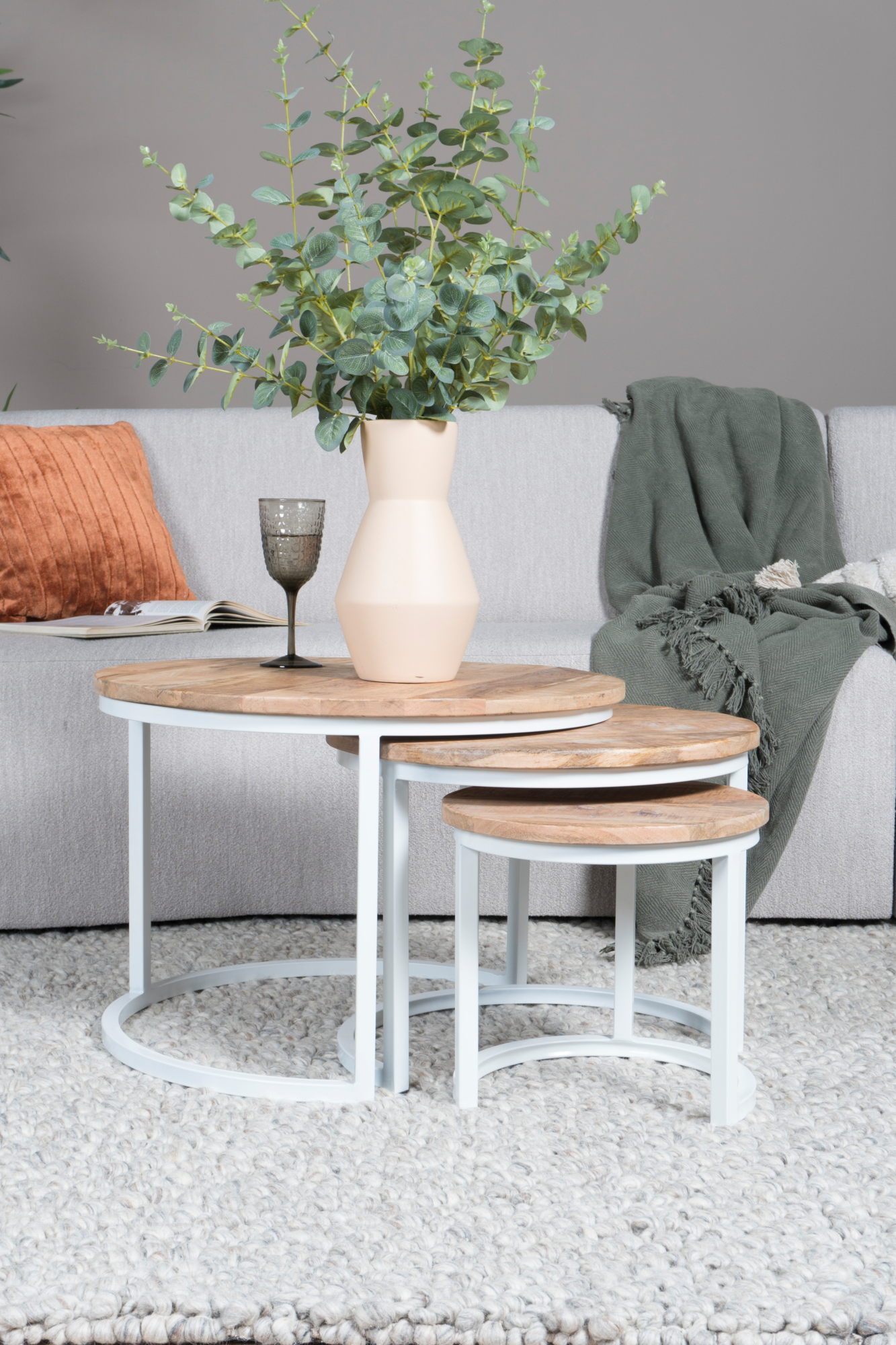 Salontafel Erjan Wit - Set van 3