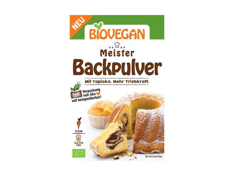 Biovegan Meister Backpulver 3 x 17 g Biologische Backzutat mit Tapioka
