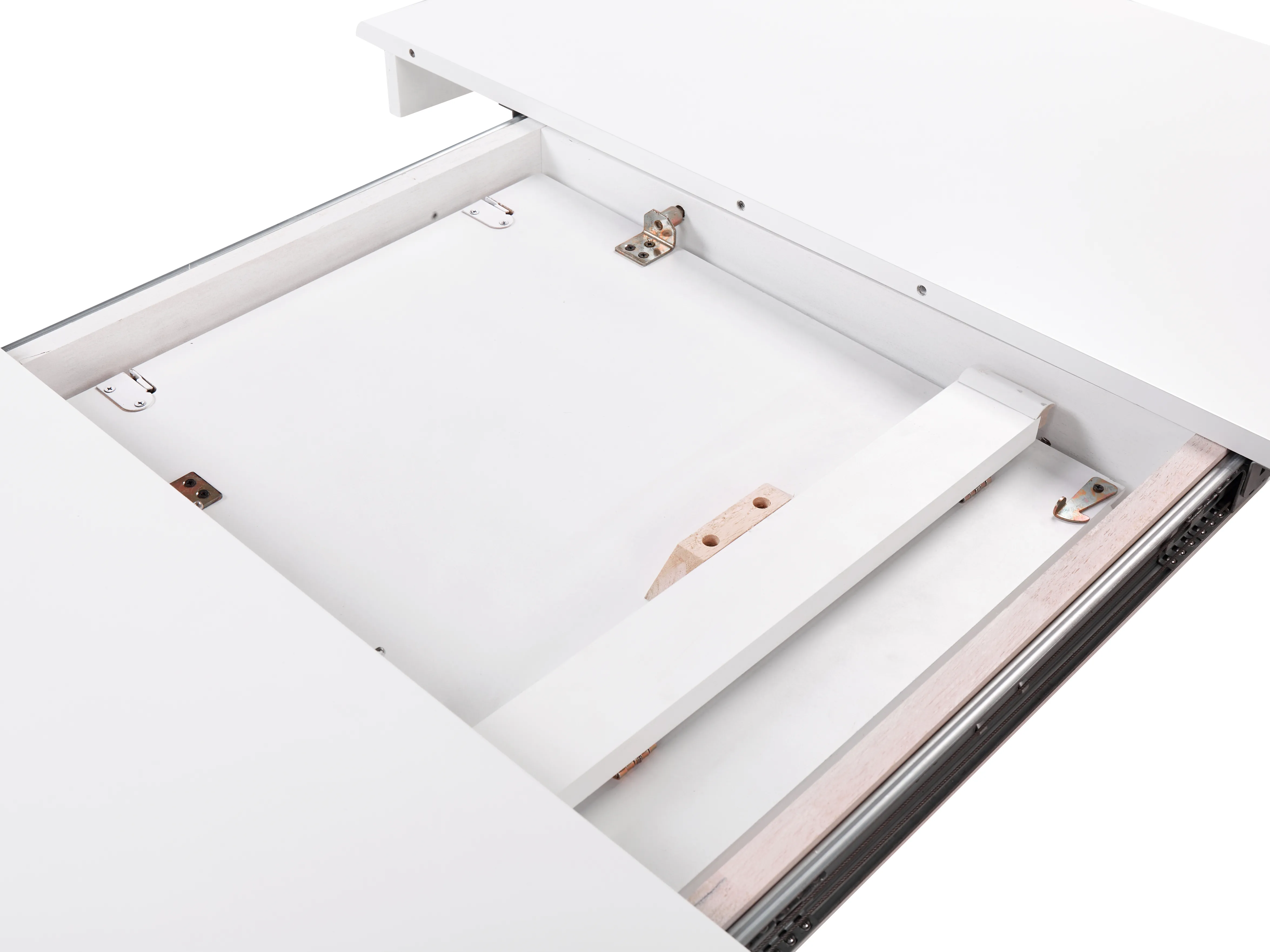 Eettafel uitschuifbaar AKRON Wit 106 cm 106/150 cm