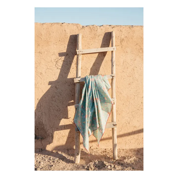 Louise Misha Nappe Carla en coton bio | Bleu turquoise