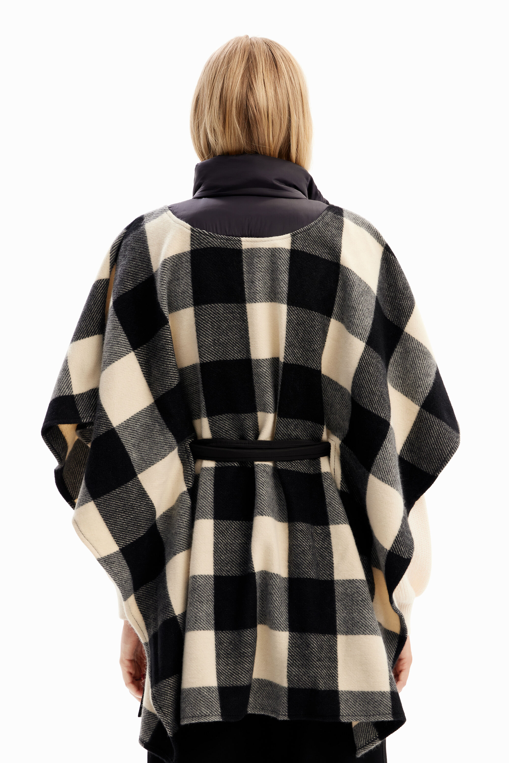 cinto poncho xadrez