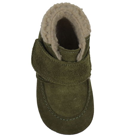 Pom Pom Leder-Krabbelschuhe Mit Futter - Shepheard Klettband - K