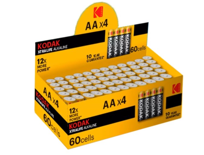 Kodak XTRALIFE Alkaline Batterien LR06 \/ AA 60er MHD:30.11.33