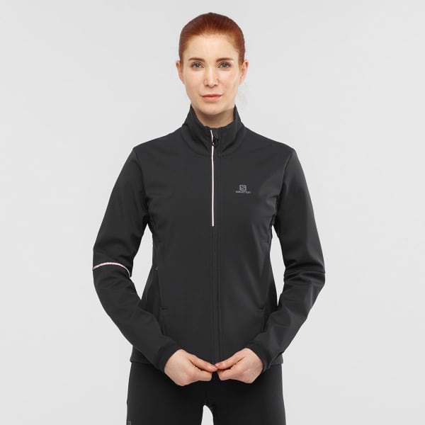 Veste ski de fond SALOMON AGILE SOFTSHELL JKT W BLACK