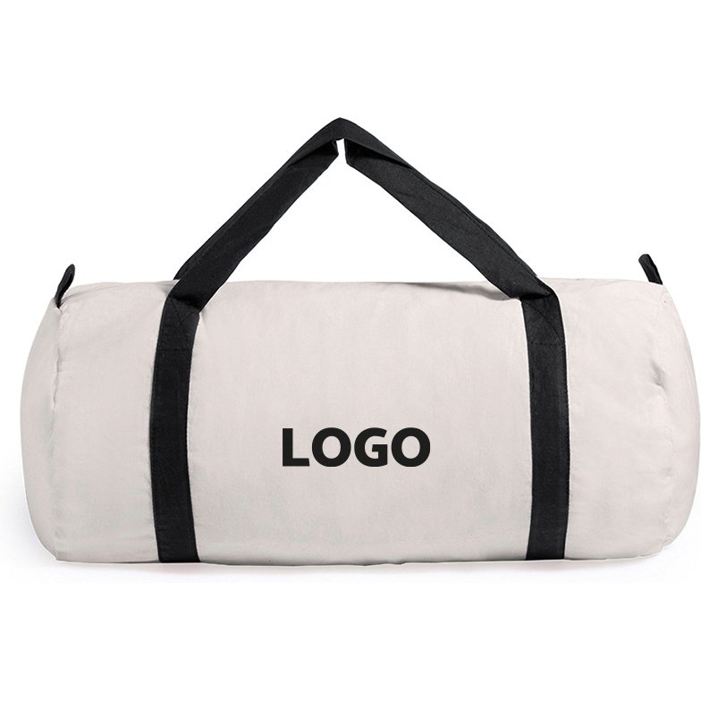 Sac de sport polochon publicitaire - anses colorées - marquage 1 couleur